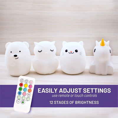 LumiPets® Opal the Owl- Children's Touch Night Light