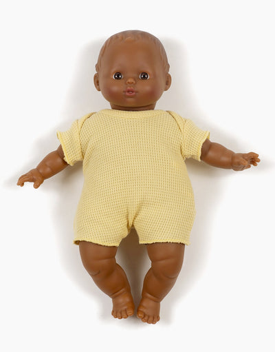 Babies – Vanilla Honeycomb Knit Shorty Bodysuit