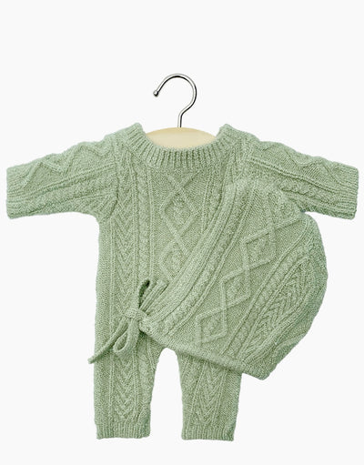Babies – Green Tea Lino Knit Set