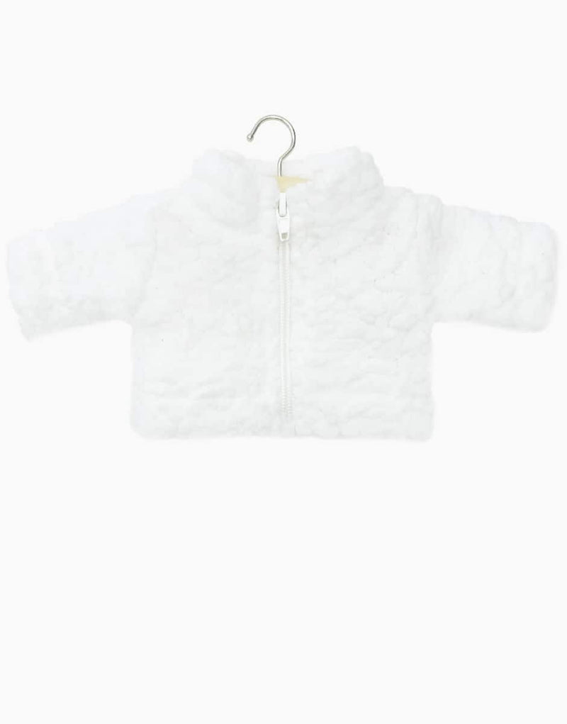 Blaise white sherpa jacket