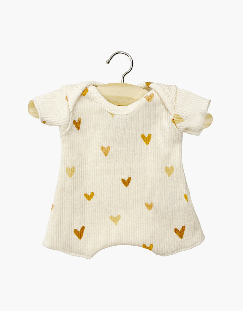 Babies – Little hearts ribbed shorty bodysuit