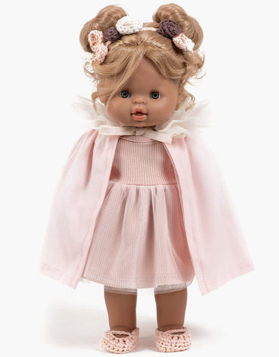 Oxana Dancer's Cape in pale pink jersey and ecru tulle