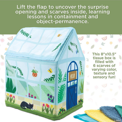 Sensory Sprouts Peek & Pull Baby Tissue Box Toy