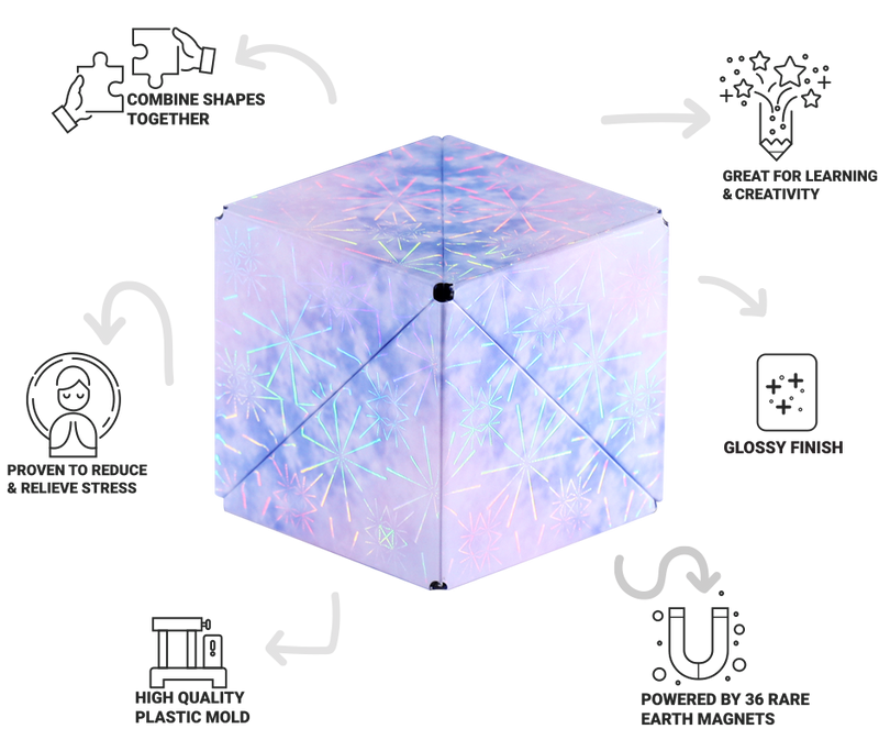 Shashibo Cube Polar Holographic - Toy Joy