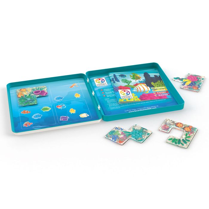 SmartGames - Coral Reef - Jeu de voyage magnétique – 48 missions