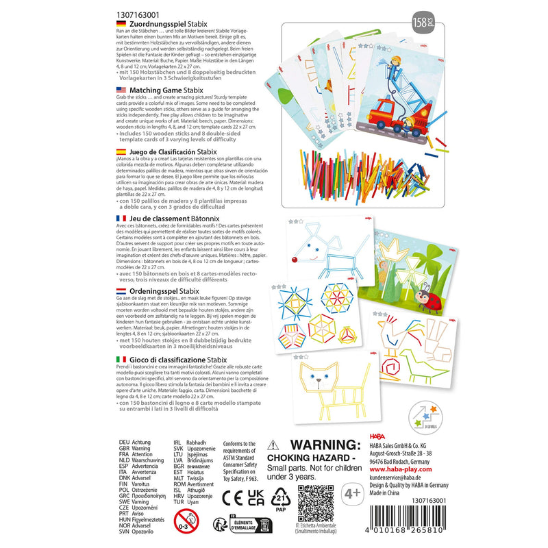 Stabix Wooden Arranging & Matching Game
