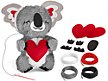 My First Sewing Doll -Koala with Heart