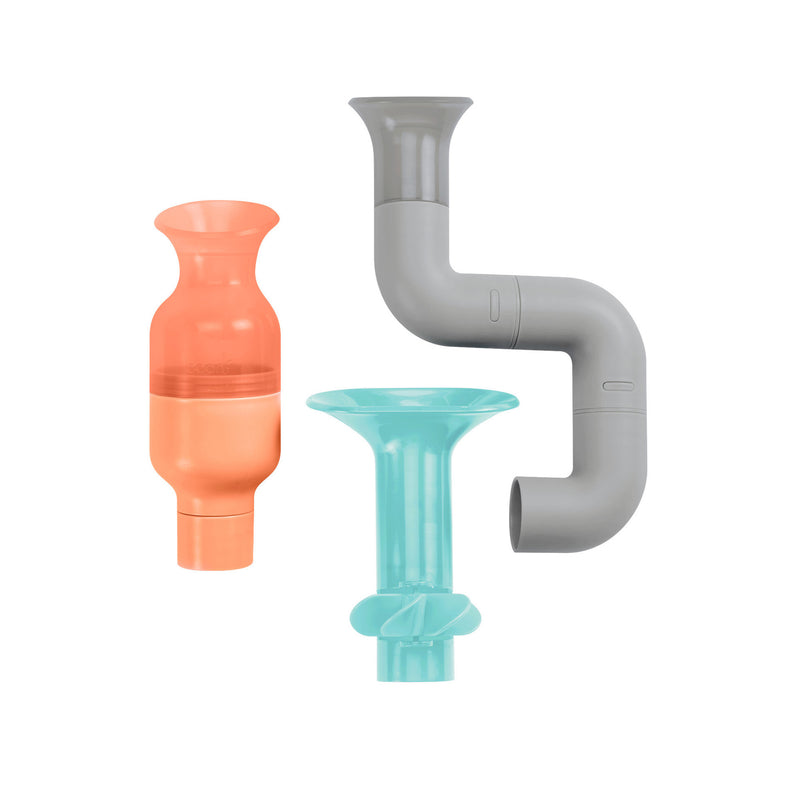 Boon Tubes Building Bath Toy Set, 3 Piece - Variety of Colors