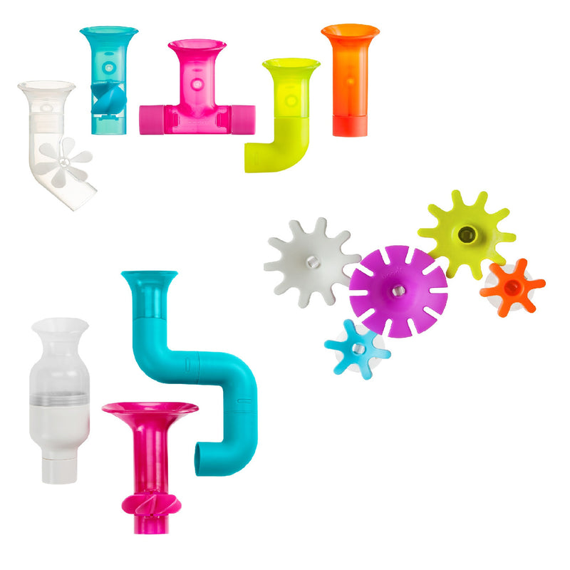 Boon Pipes & Cogs & Tubes Bath Toy Bundle 13PCS