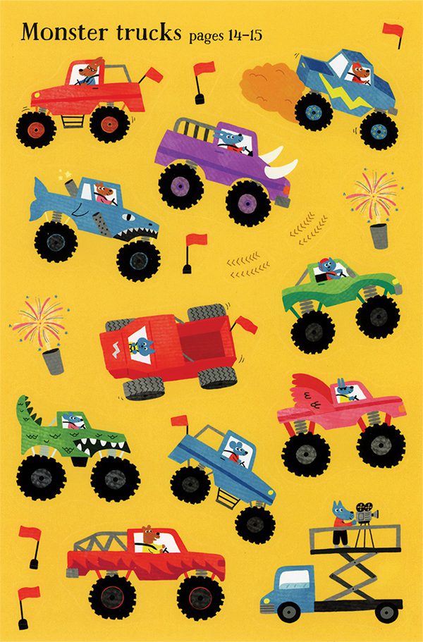Little Stickers Tractors and Trucks