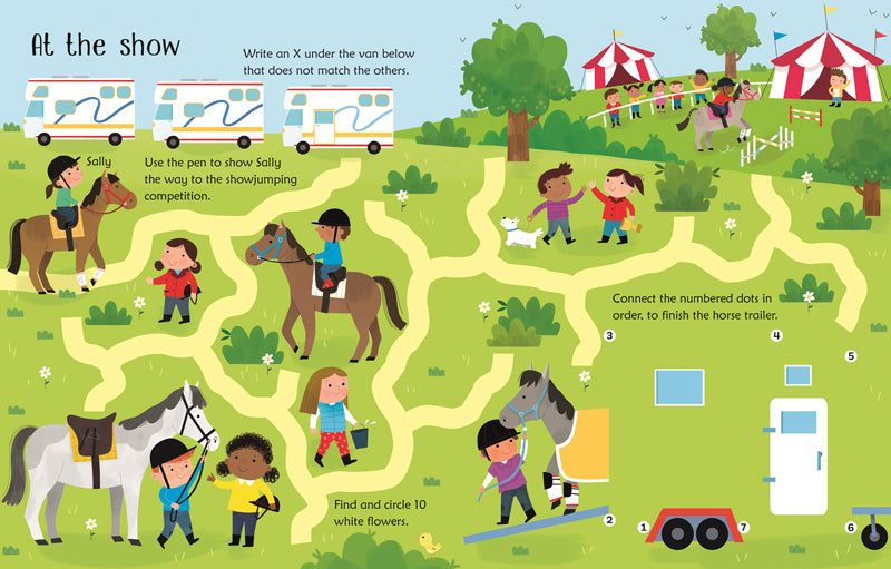 Wipe-Clean Horse and Pony Activities