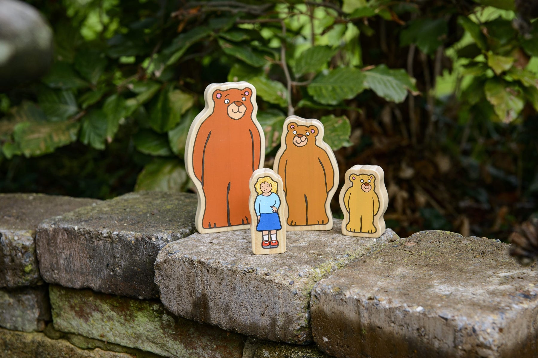 Goldilocks and the Three Bears Wooden Figure Set – Flying Pig Toys