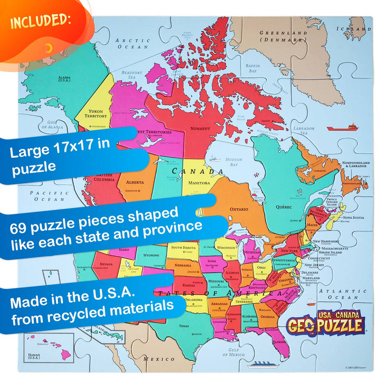 GeoPuzzle USA and Canada