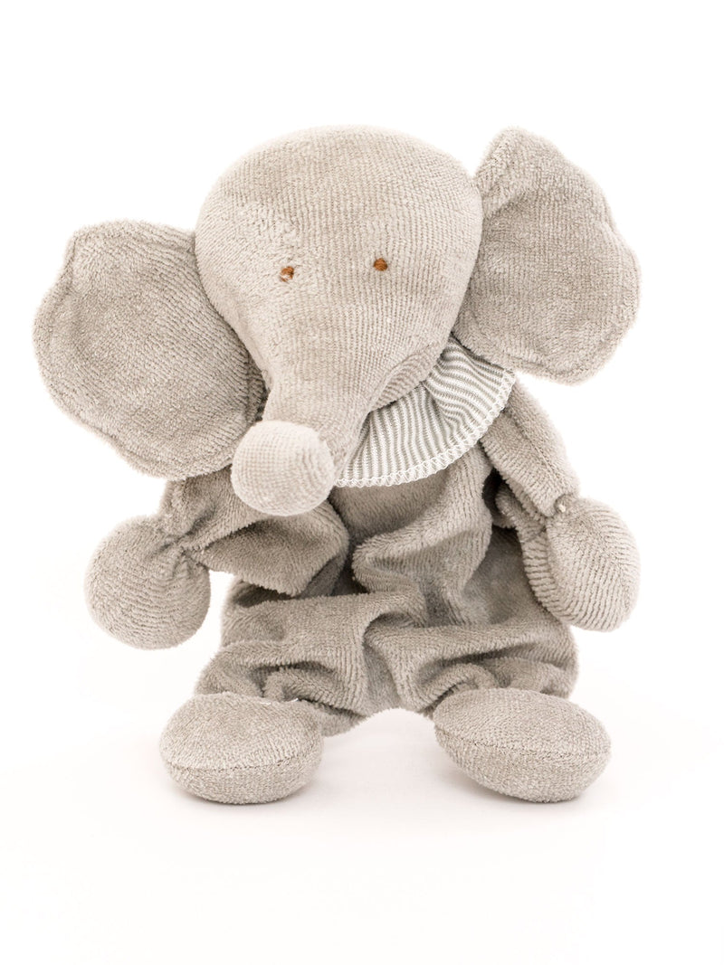 Organic Elephant Lovey Doll - Classic Grey