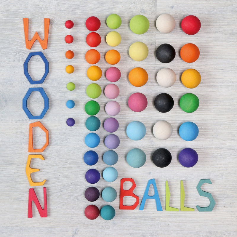 Wooden Pastel Balls