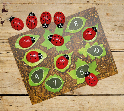 Ladybug Counting Cards