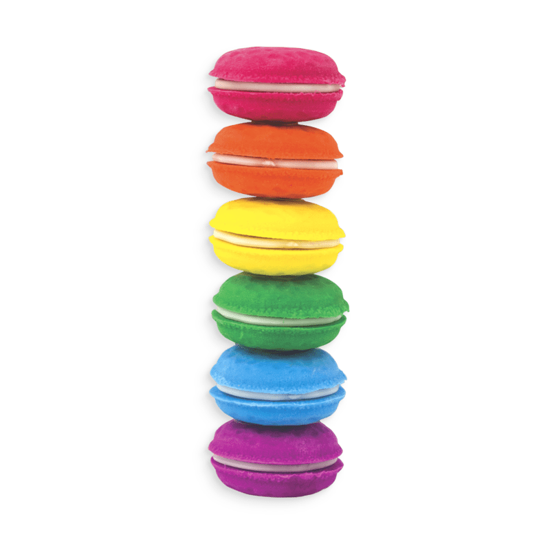 Macaron Scented Erasers - Set of 6
