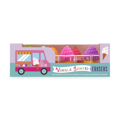 Petite Sweets Ice Cream Shoppe Erasers - Set of 6
