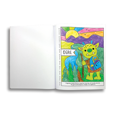 Color By Number Coloring Book- Mythical Friends