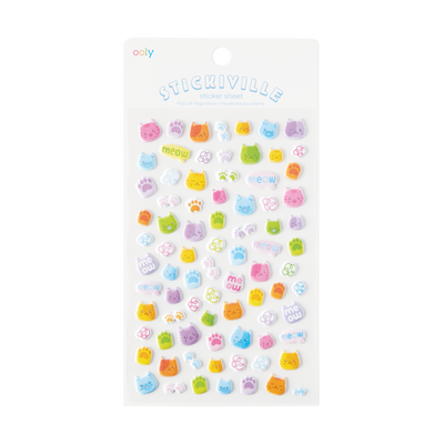 Stickiville Colorful Cats Stickers