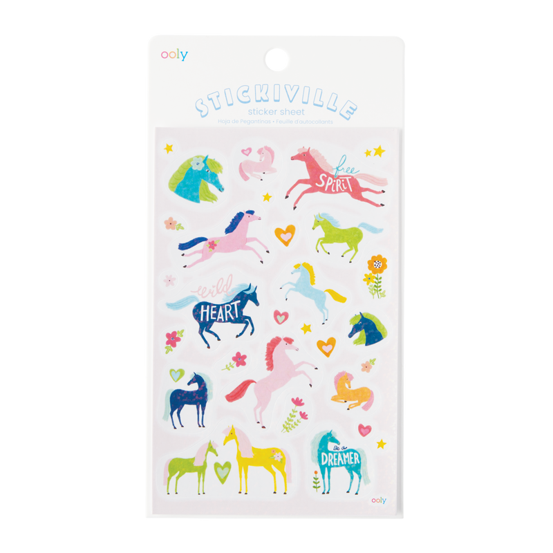 Stickiville Wild Horses Stickers - Holographic