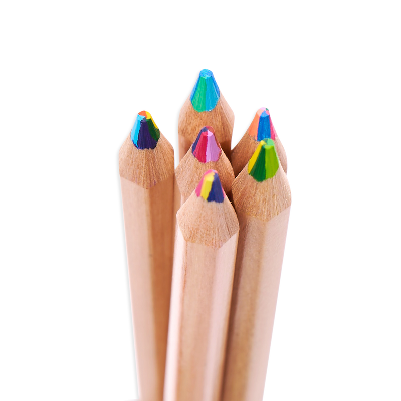 Kaleidoscope Multi-Colored Pencils - Set of 6