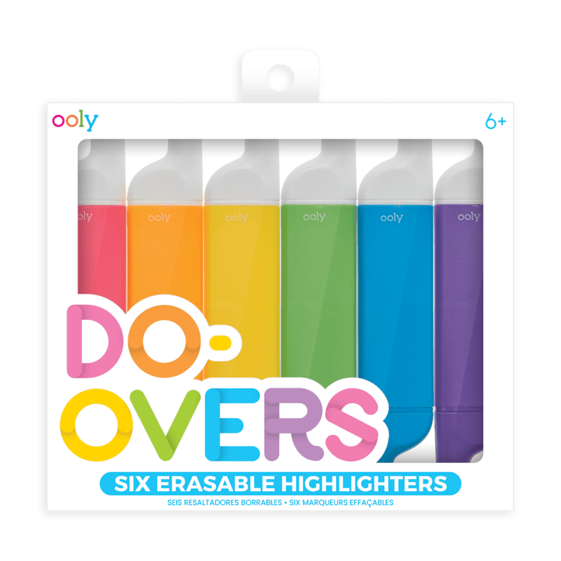 Do-Overs Erasable Highlighters - Set of 6