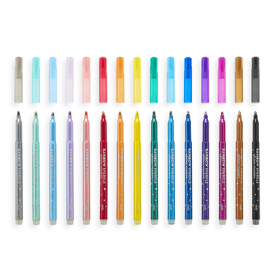 Rainbow Sparkle Glitter Markers
