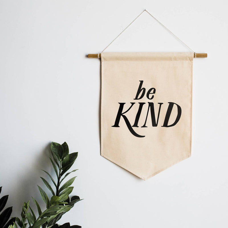 Be Kind Canvas Banner