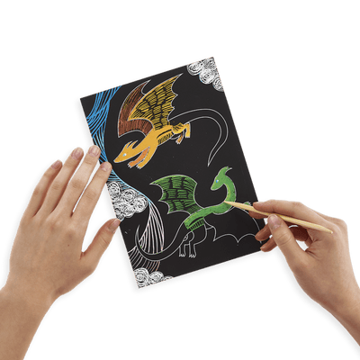 Fantastic Dragons Scratch and Scribble Scratch Art Kit