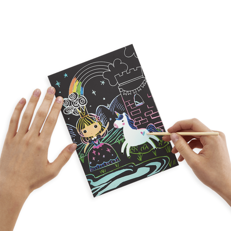 Princess Garden Scratch and Scribble Scratch Art Kit