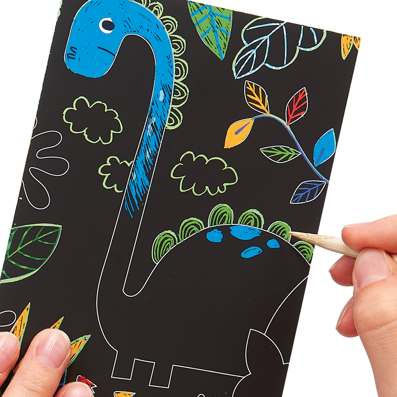 Dinosaur Days Scratch & Scribble Mini Scratch Art Kit
