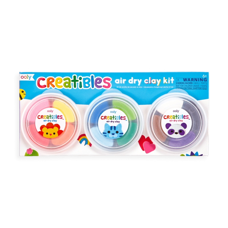 Creatibles DIY Air Dry Clay Kit - Set of 12