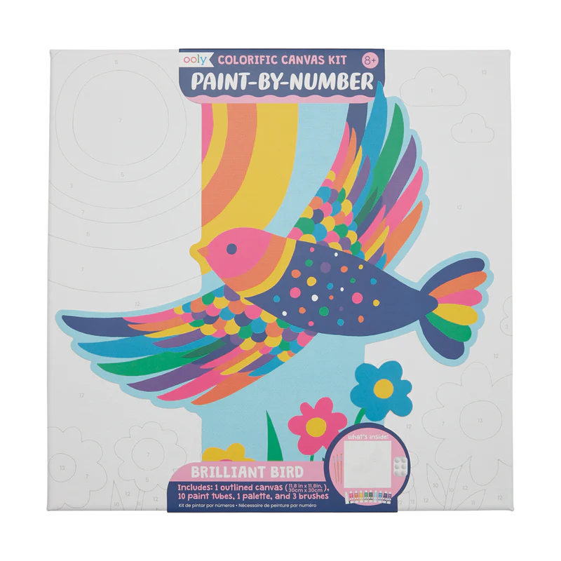 Colorific Canvas Paint by Number Kit - Brilliant Bird