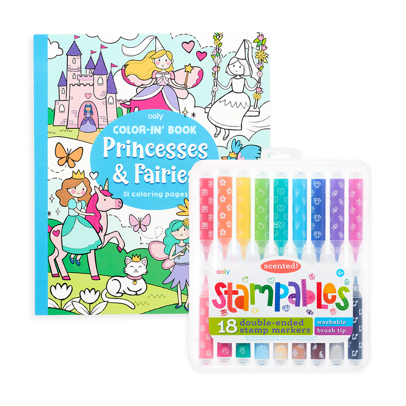 Princess & Fairies Stampable Coloring Giftables Pack