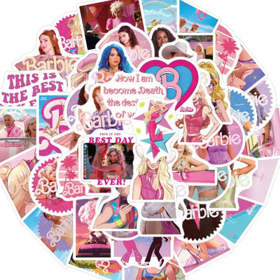 Barbie the Movie Assortment of Waterproof Stickers
