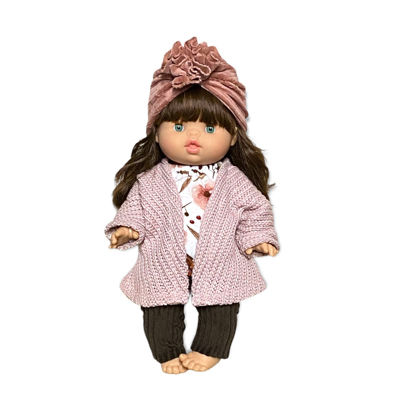 Big Knit Doll Cardigan, Pink
