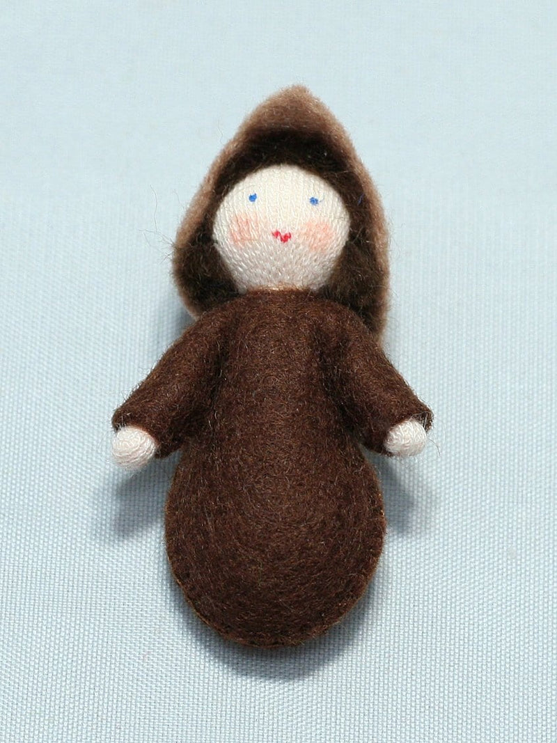 Seed Baby (Miniature Wrapped Felt Doll)