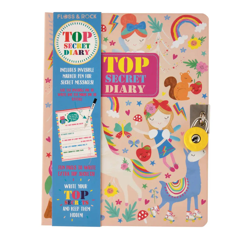 Rainbow Fairy Top Secret Lockable Diary