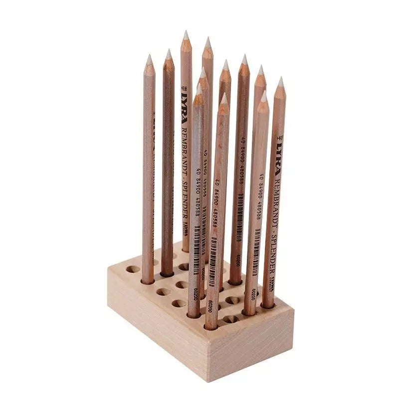 Wooden Pencil Holder for 24 Regular Pencils