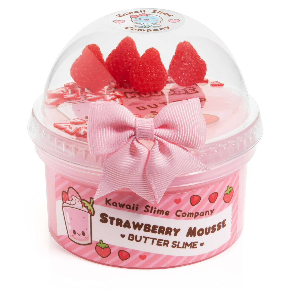 Strawberry Mousse Fluffy Butter Slime – Flying Pig Toys