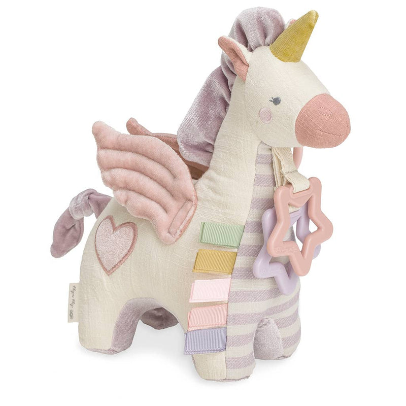 Bitzy Bespoke Link & Love™ Activity Plush with Teether Toy - Pegasus