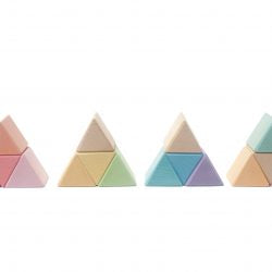 Pastel Triangular Prisms