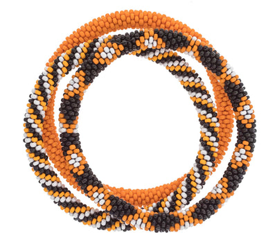 Game Day Roll-On® Bracelets Orange & Black