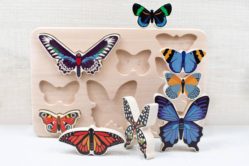 World of Butterflies Puzzle and Stacker