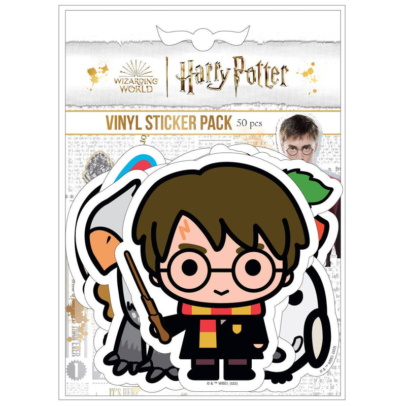 Harry Potter Vinyl Stickers - Chibi Charms - 50 Count