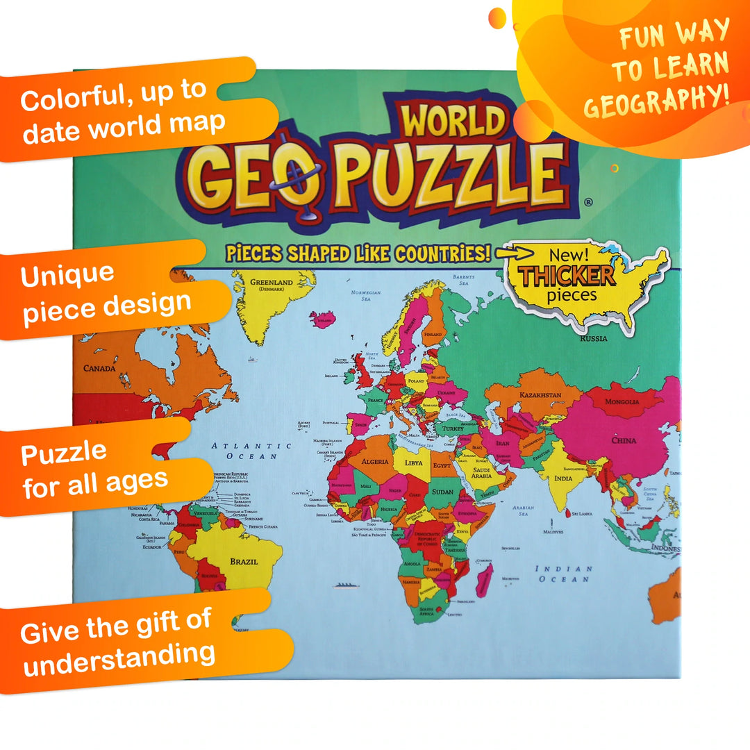 GeoPuzzle World – Flying Pig Toys