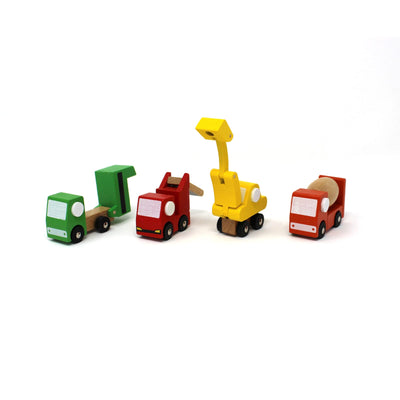 Mini Mover Construction Trucks - Set of 4