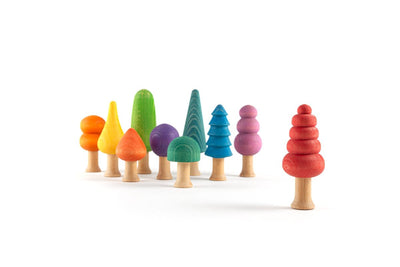Bosque Rainbow Forest Trees, Set of 10