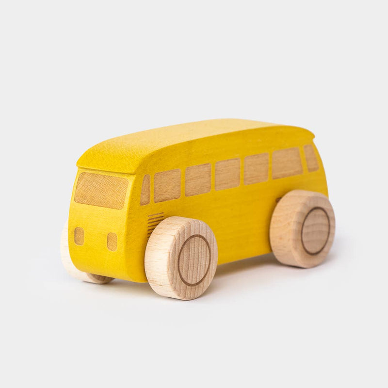 Wooden Bus • Yellow